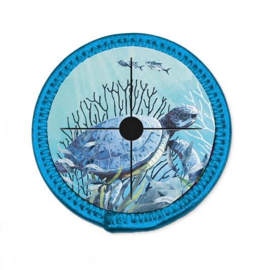 Neoprene Wine Glass Coaster - Reef Turtles