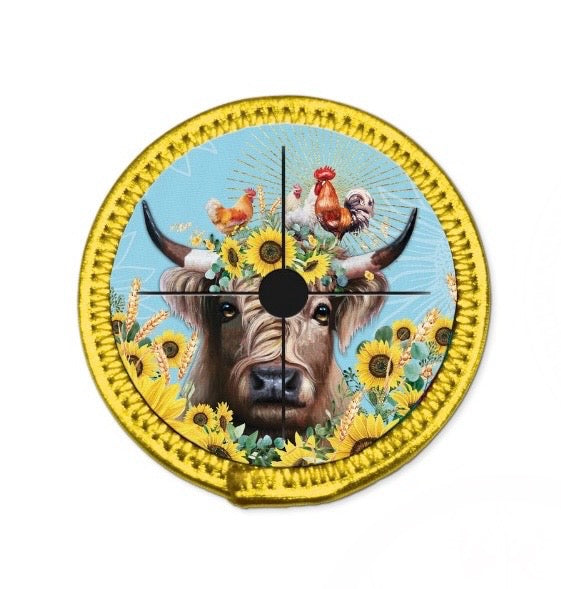 Neoprene Wine Glass Coaster - Sunny Highland