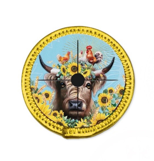 Neoprene Wine Glass Coaster - Sunny Highland