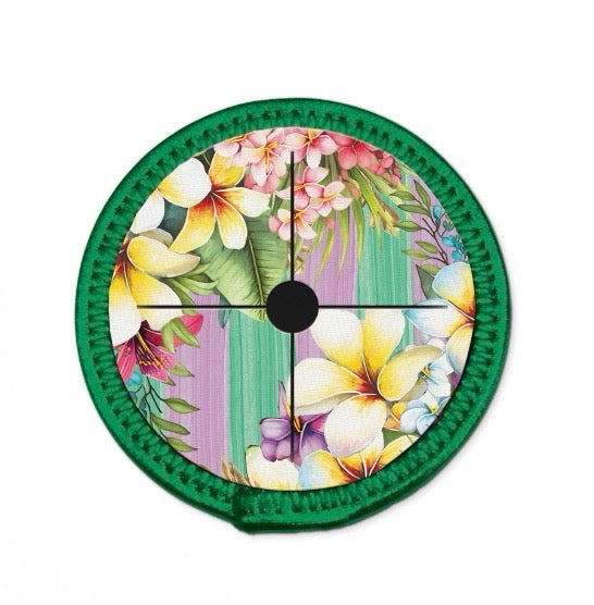 Neoprene Wine Glass Coaster - Paradise Bloom