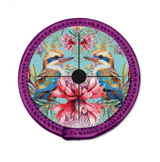 Neoprene Wine Glass Coaster - Vintage Kookas