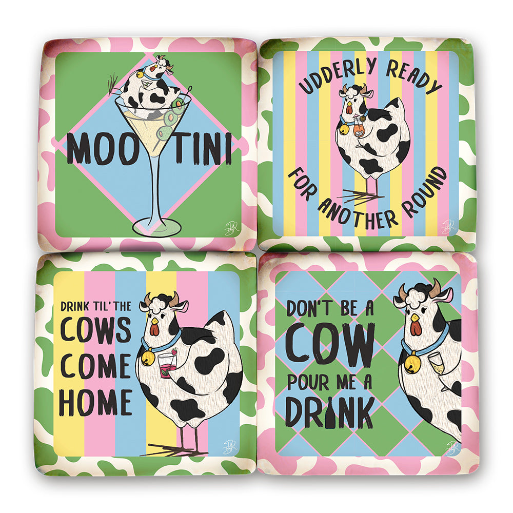 Resin Coasters - Mootini (Chickcow)