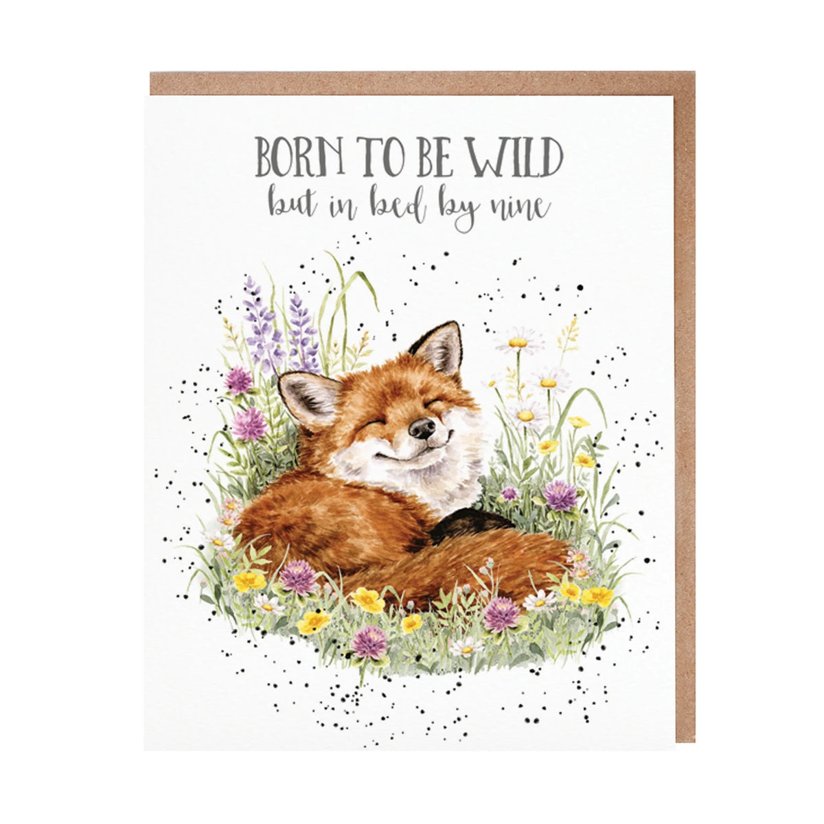 Wrendale Designs Card - Born To Be Wild (Serenity Fox)
