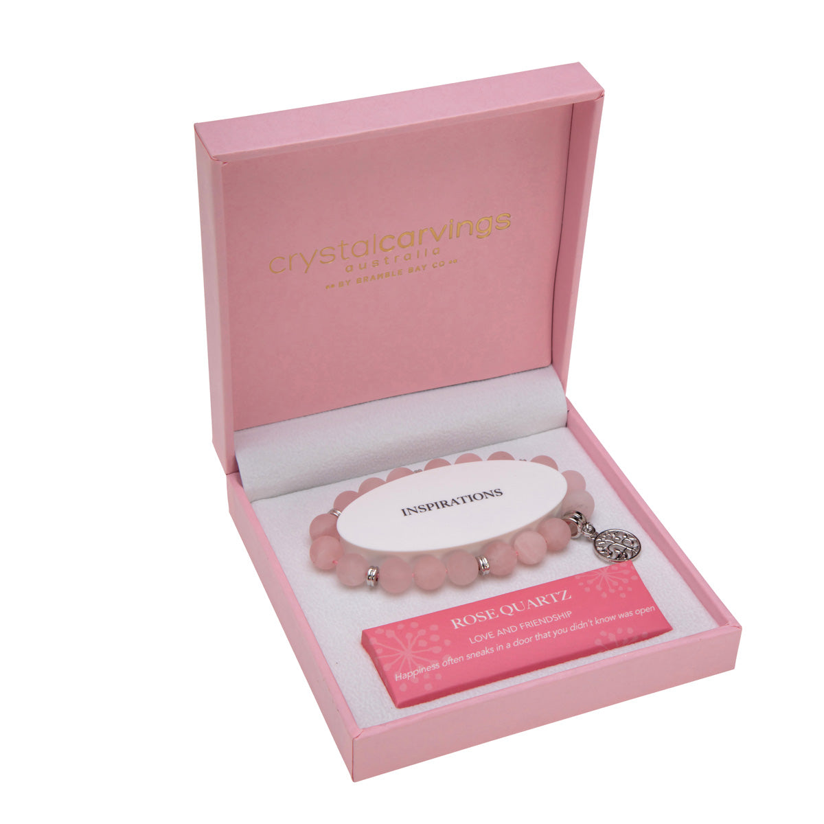 Tree of Life Bracelet - Rose Quartz Matte(Limited Edition Pink Box)