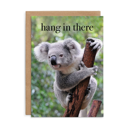 Animal Affirmations Card - Hang In There (Koala)