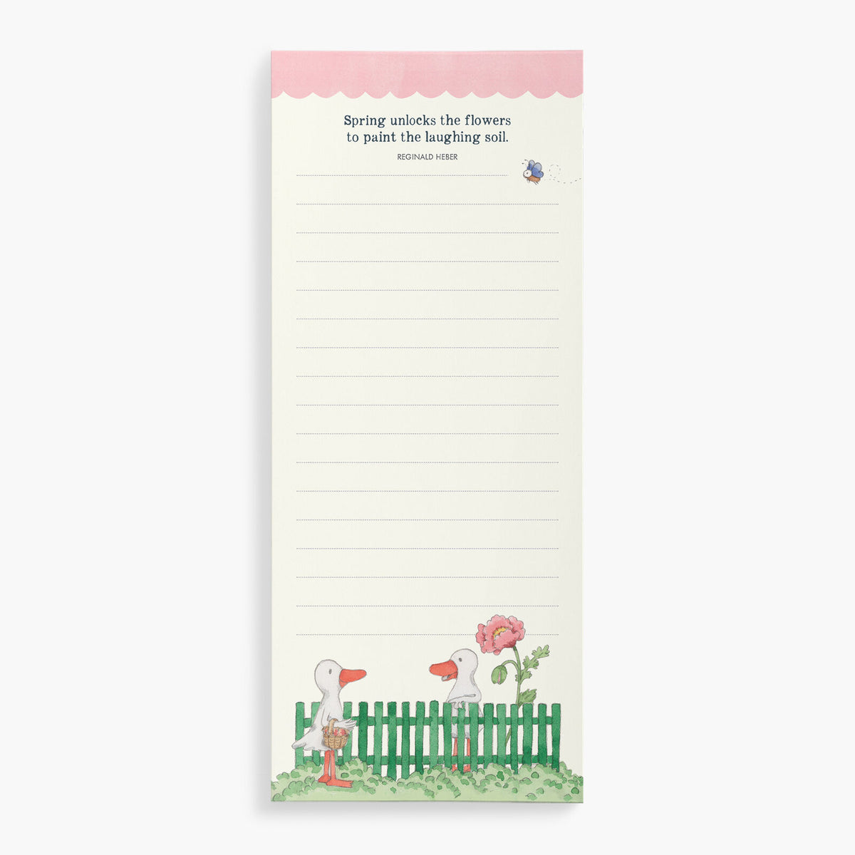 Twigseeds Magnetic List Notepad - Garden Fence