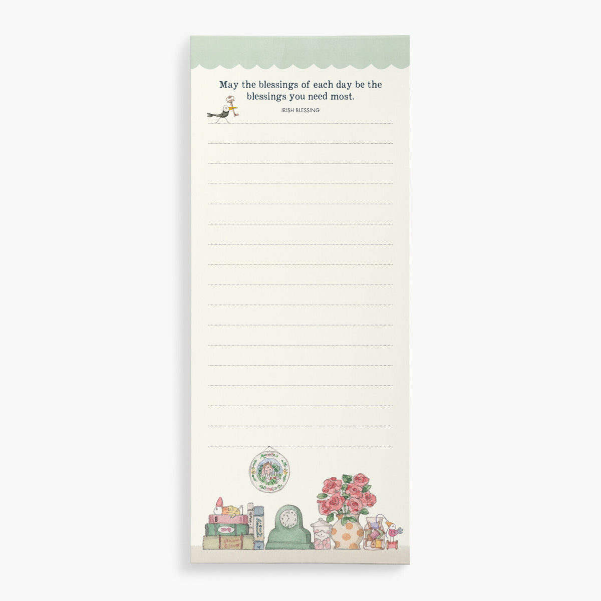 Twigseeds Magnetic List Notepad - Fireplace