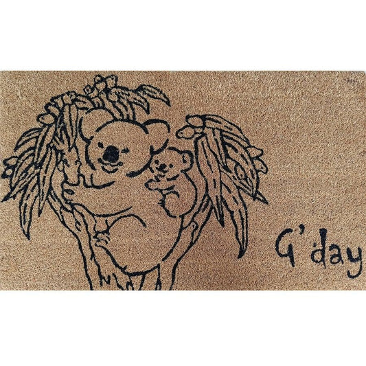 G’day Koala and Baby Doormat
