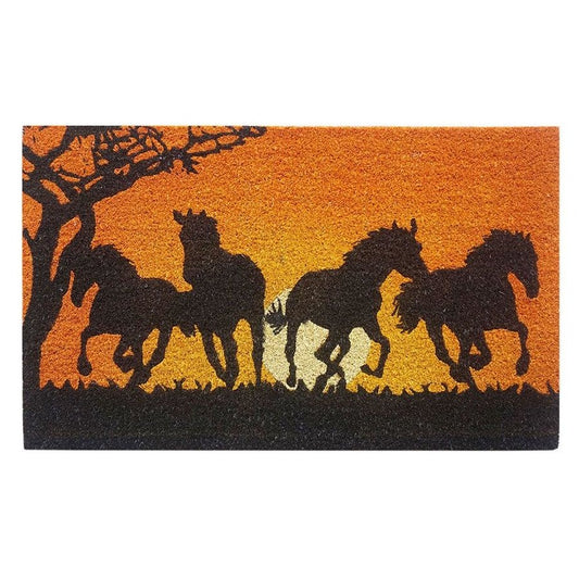 Galloping Horses Doormat