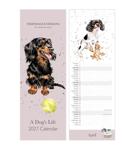 Wrendale Designs 2027 Slim Calendar - A Dog’s Life