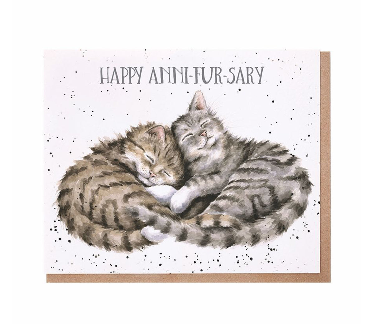 Wrendale Designs Card - Happy Anni-fur-sary (Cats)