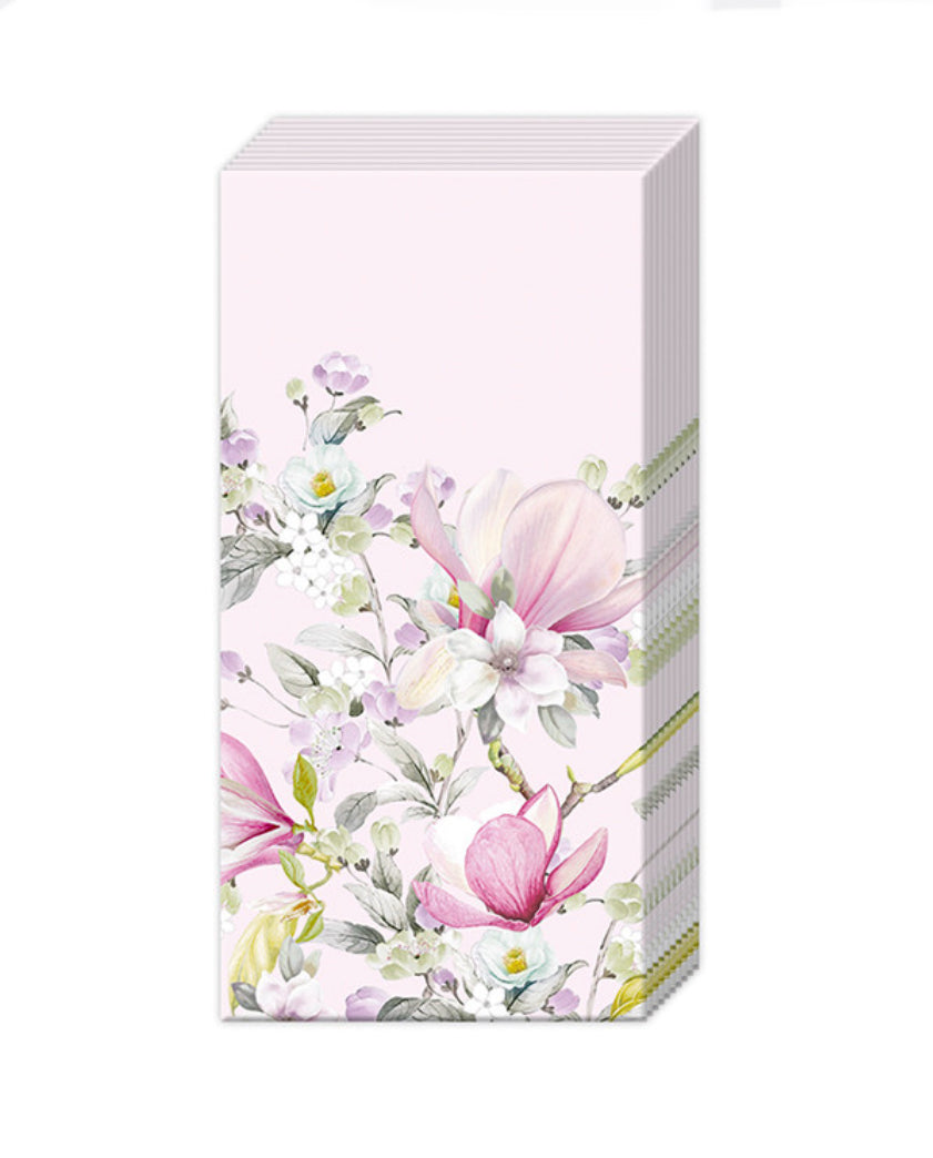 Pocket Tissues - Romantic Magnolia