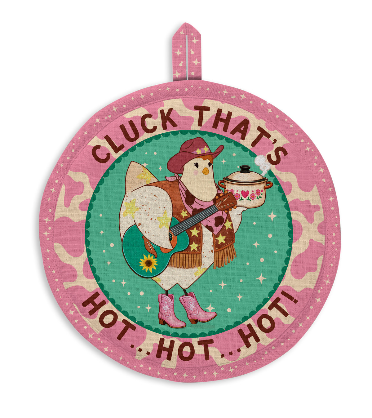 Cluck, That’s Hot… Hot… Hot Pot Holders (Chicera)
