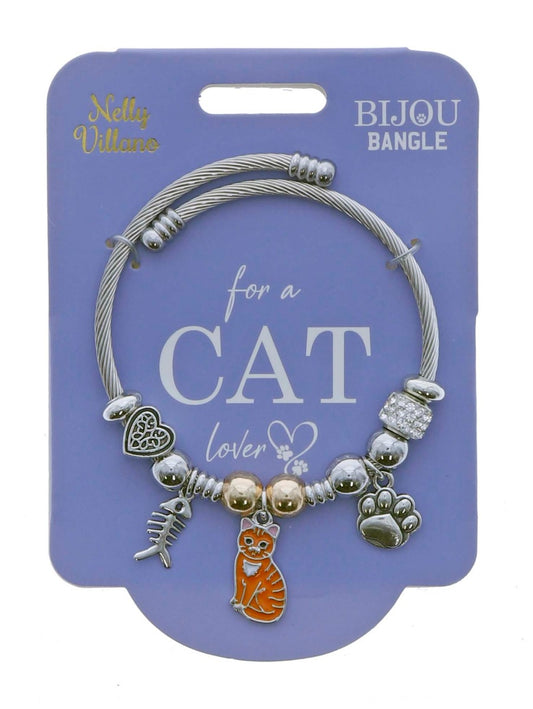 Pet Lover Bijou Bangle - Cat (Ginger)