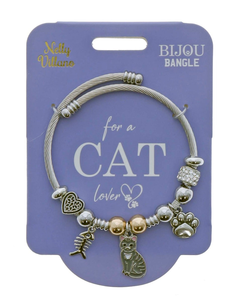 Pet Lover Bijou Bangle - Cat (Tabby)