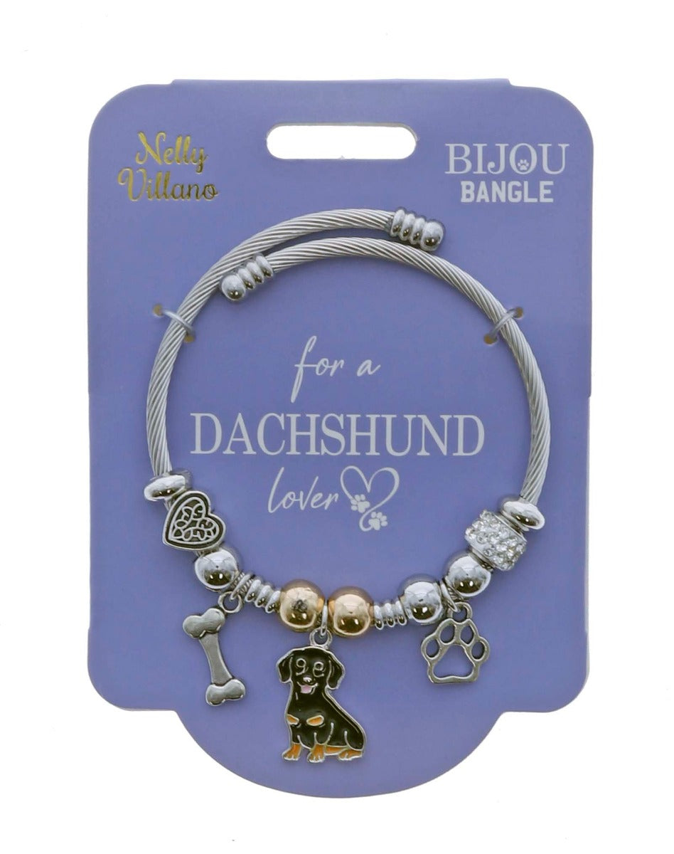 Pet Lover Bijou Bangle - Dachshund