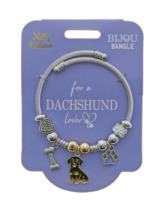 Pet Lover Bijou Bangle - Dachshund