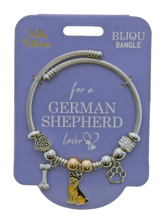 Pet Lover Bijou Bangle - German Shepherd