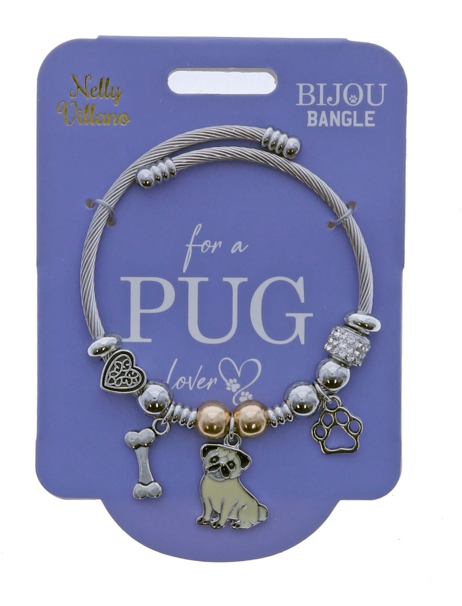 Pet Lover Bijou Bangle - Pug