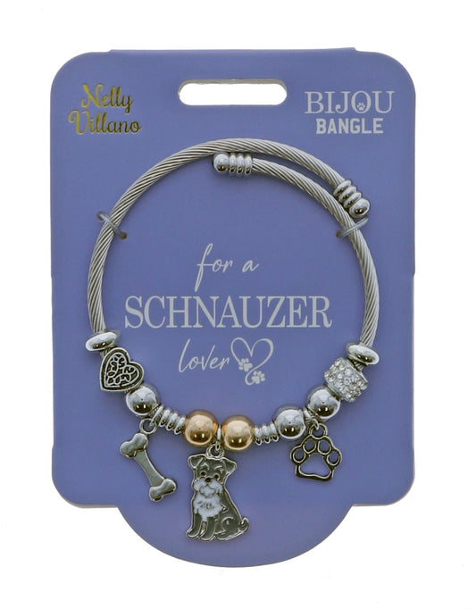 Pet Lover Bijou Bangle - Schnauzer