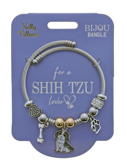 Pet Lover Bijou Bangle - Shih Tzu