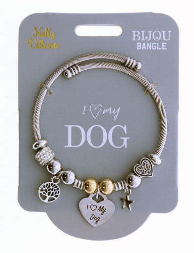 Bijou Bangle - I Love My Dog