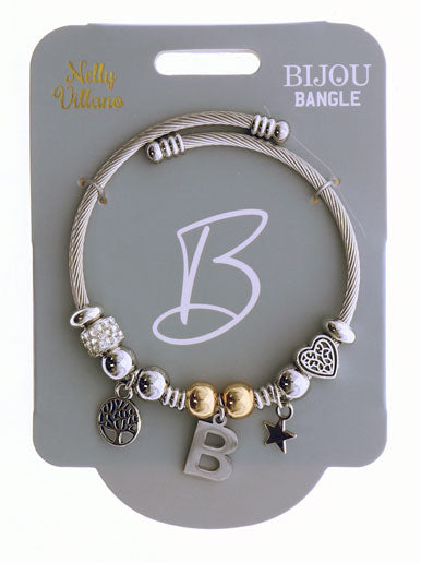 Bijou Bangle - Initial ‘B’