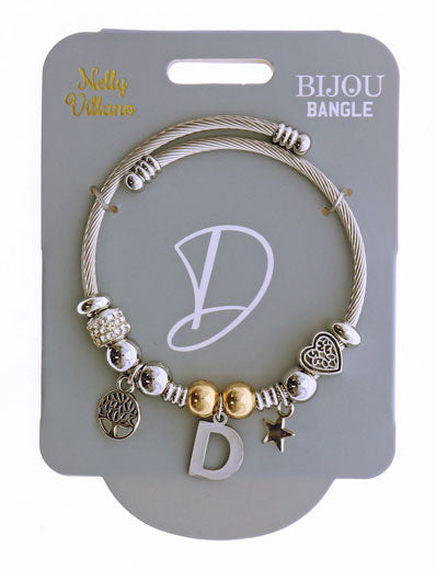Bijou Bangle - Initial ‘D’