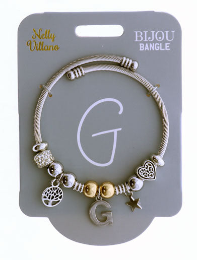 Bijou Bangle - Initial ‘G’