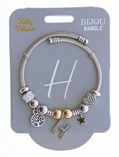 Bijou Bangle - Initial ‘H’