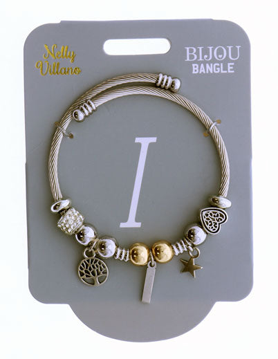 Bijou Bangle - Initial ‘I’
