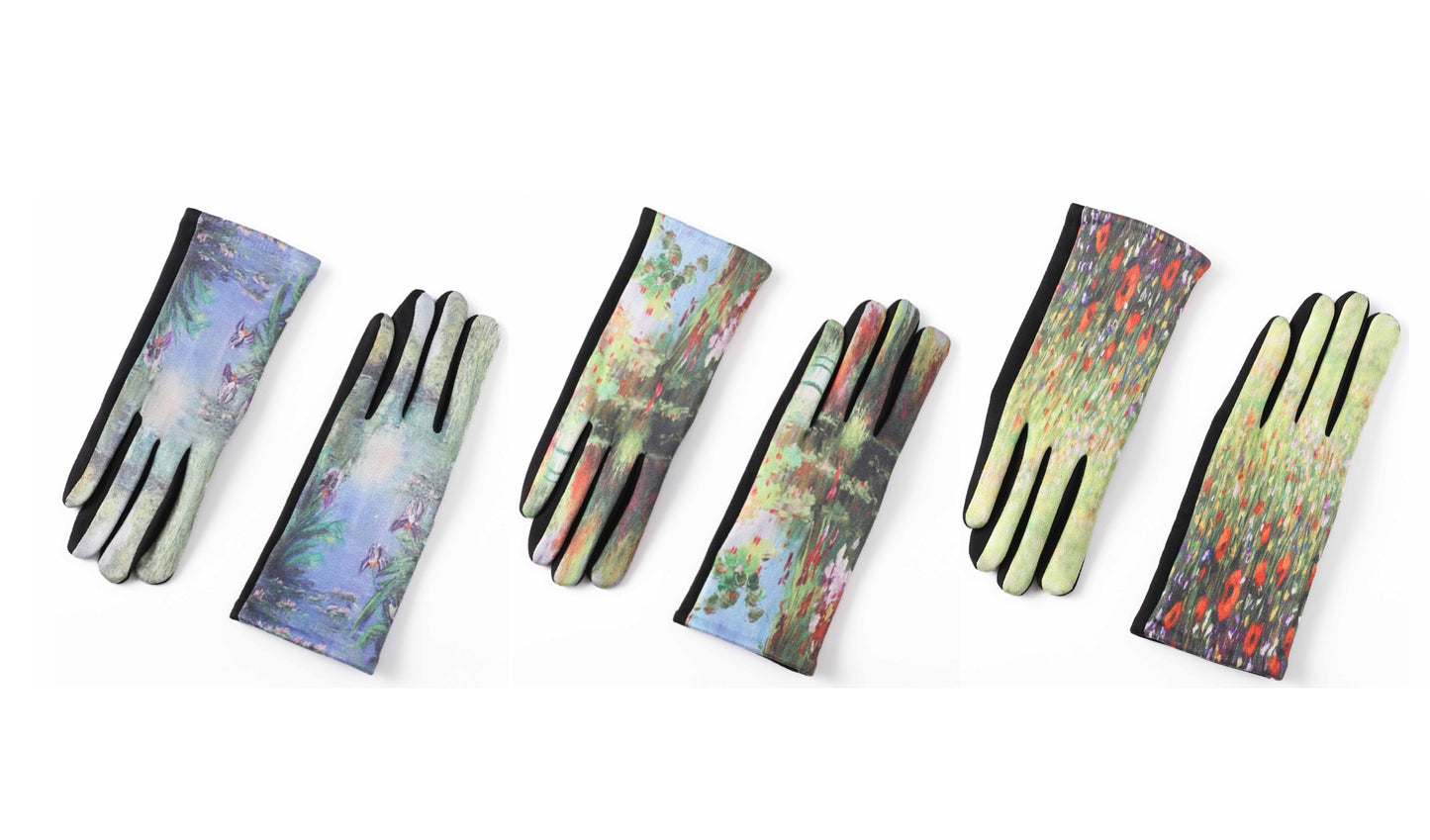 Monet Print Gloves