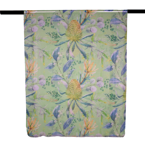 Green Native Australian Flower Scarf