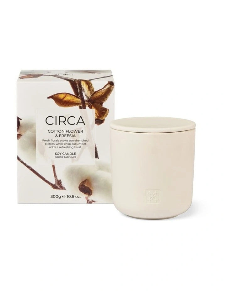 CIRCA Soy Candle 300g - Cotton Flower & Freesia