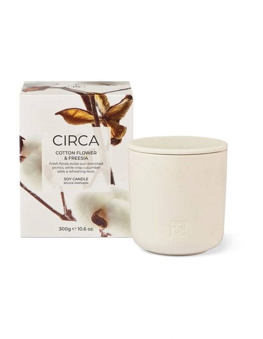 CIRCA Soy Candle 300g - Cotton Flower & Freesia