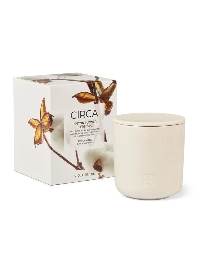 CIRCA Soy Candle 300g - Cotton Flower & Freesia