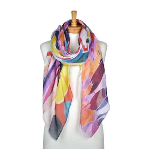 Multi Abstract Art Scarf