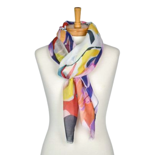 Multi Abstract Art Scarf