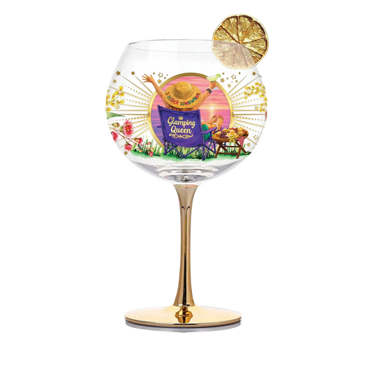 Golden Glamour Glass - Glamping Queen