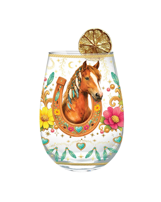 Stemless Golden Glamour Glass - Lucky Country