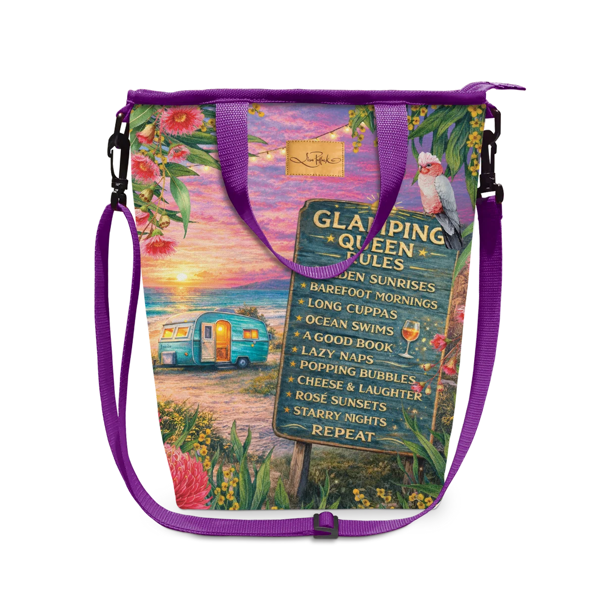 Champagne Cooler Bag - Glamping Queen Rules