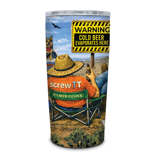 Double Walled Stainless Steel ‘Roadie’ Travel Mug (600ml) - Tradie Time