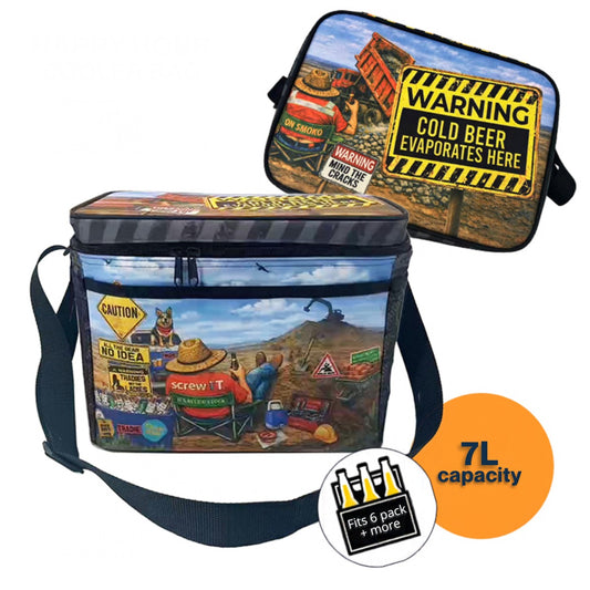 Happy Hour Insulated Cooler Bag - Tradie Time