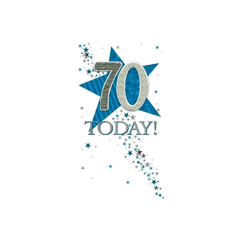 Card - 70 Today! (Star)