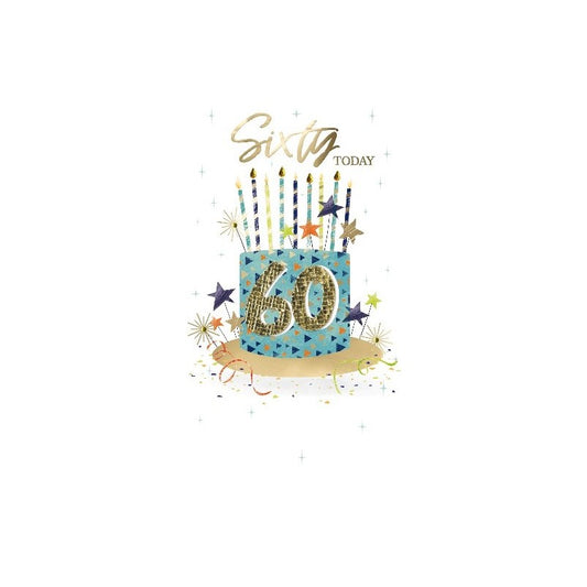 Card - Sixty Today (Birthday Cake)
