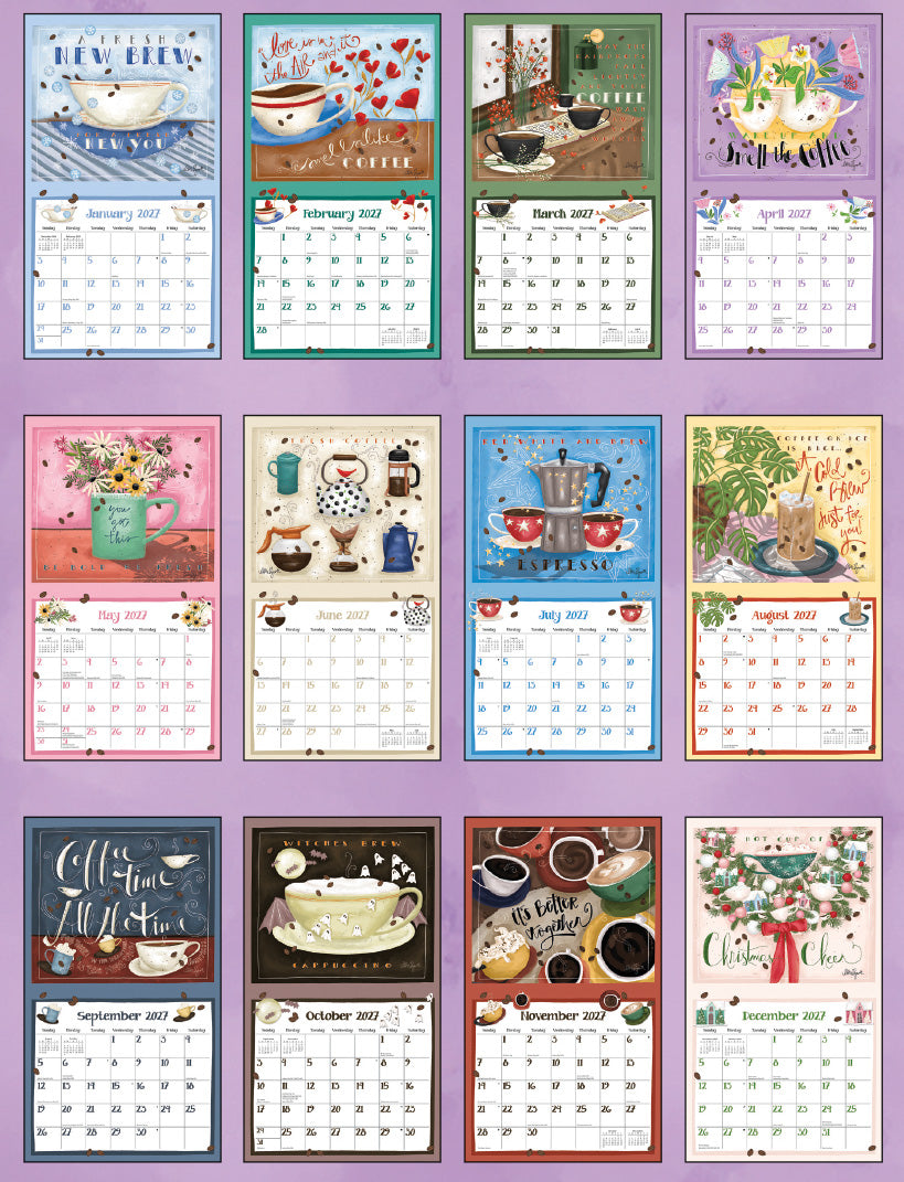 Lang 2027 Calendar - Coffee