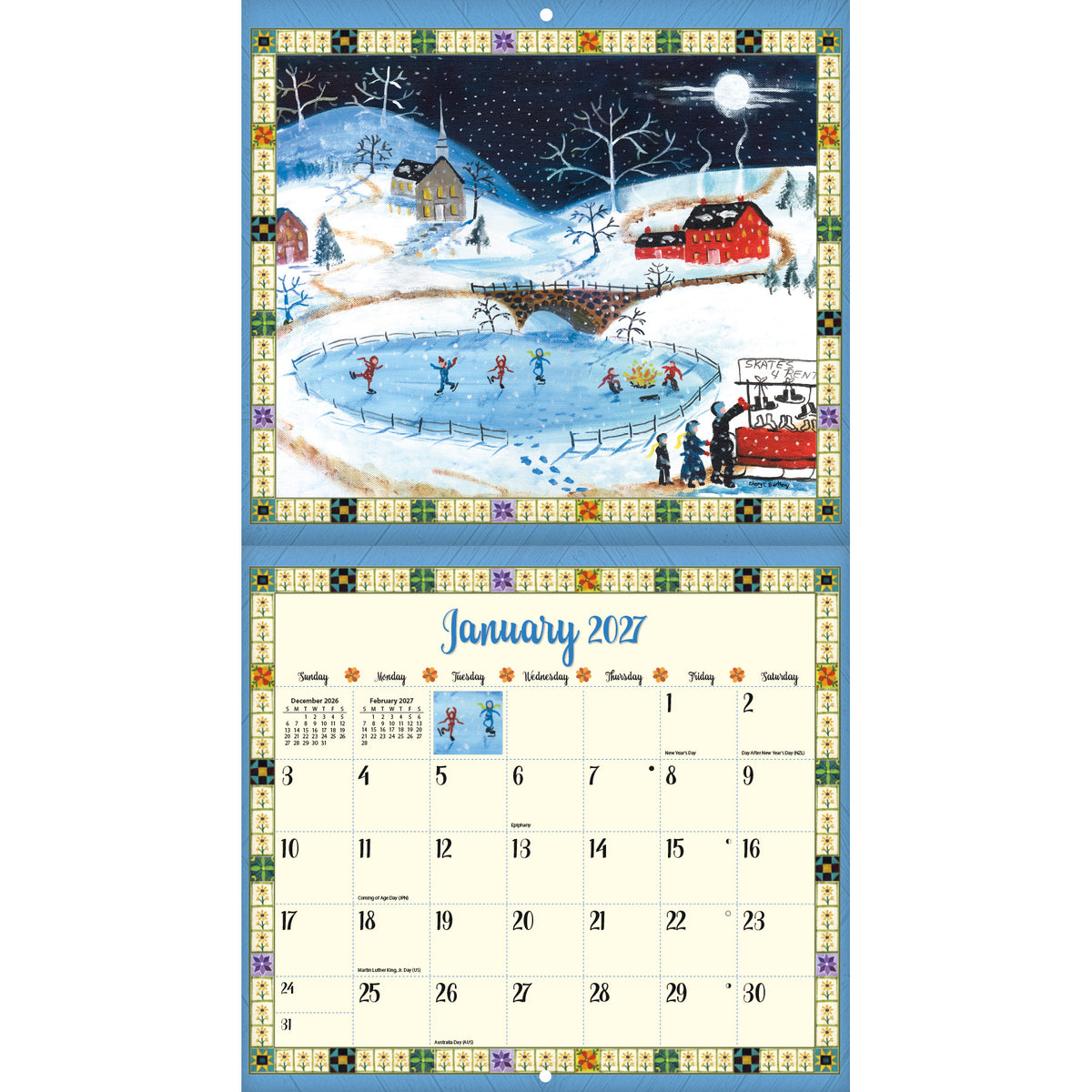 Lang 2027 Calendar - Country Sampler