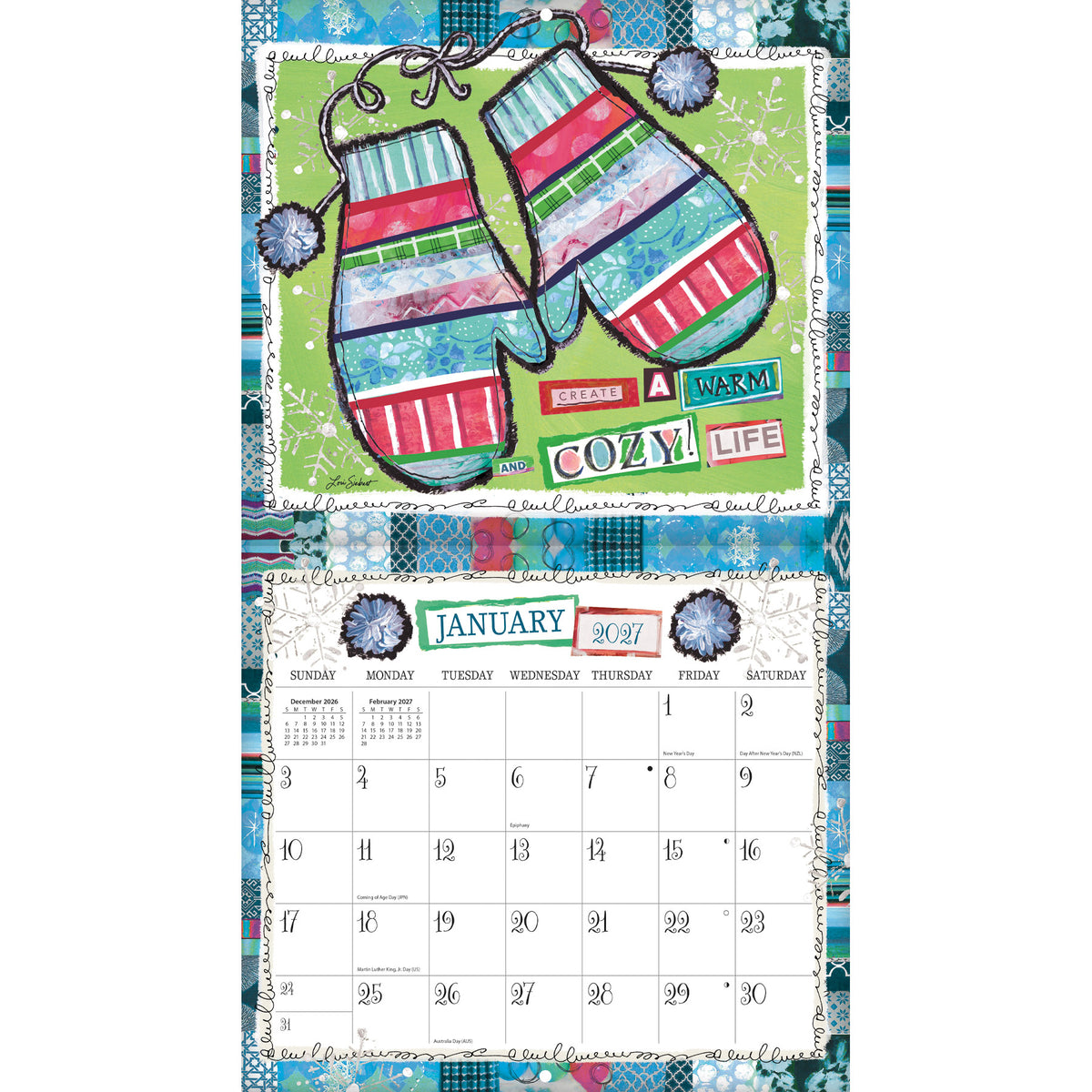 Lang 2027 Calendar - Happy Life
