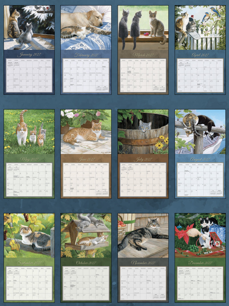Lang 2027 Calendar - Love of Cats