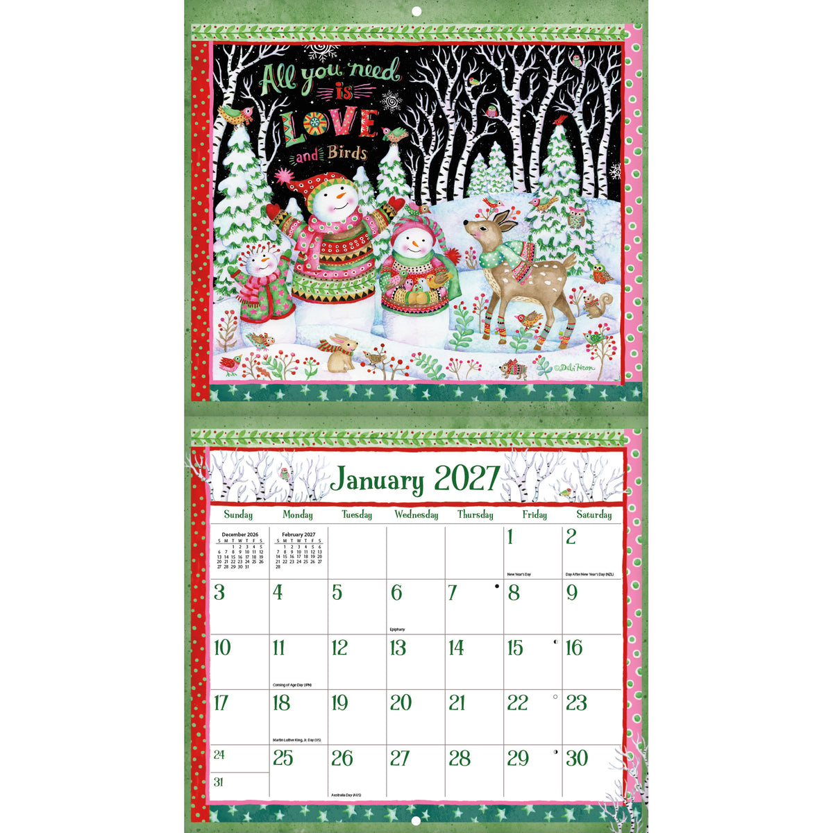Lang 2027 Calendar - Simple Inspirations